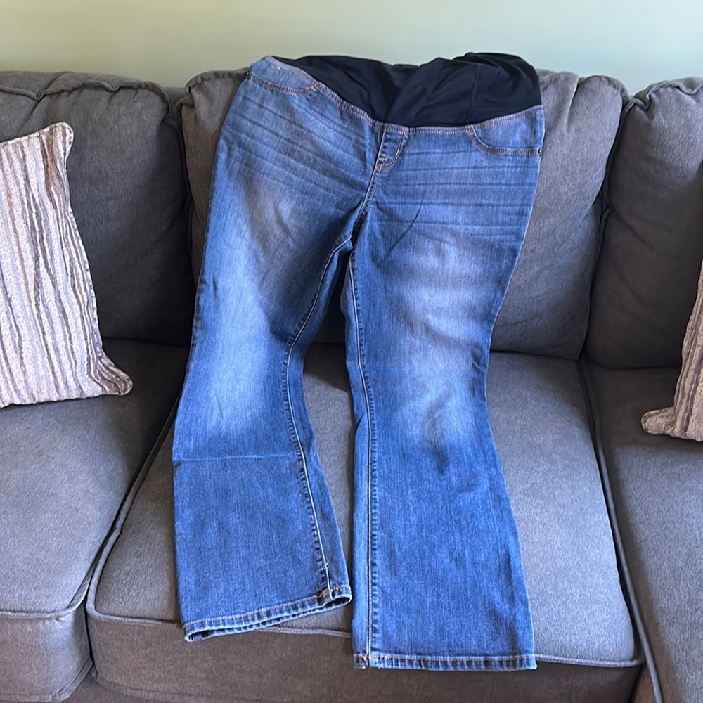 High Belly Low Back Supportive Maternity Jeans